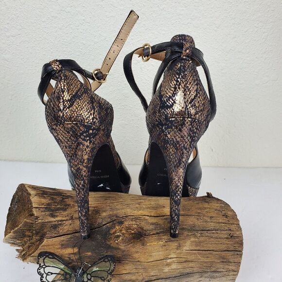 Nine west faux leather ankle strap heels - Picture 4 of 8